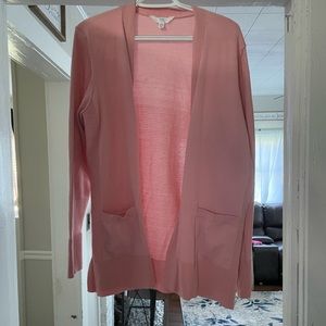 TWO CARDIGANS - one black & one pink